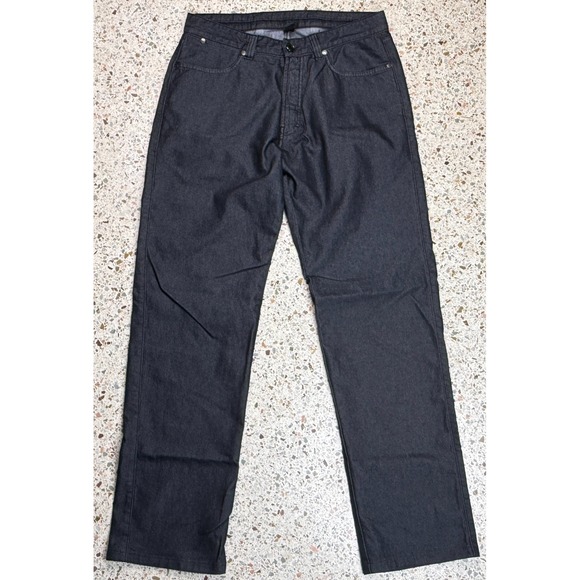 Ermenegildo Zegna Made In Italy Men's Black 5 Pocket Denim Jeans Size 33